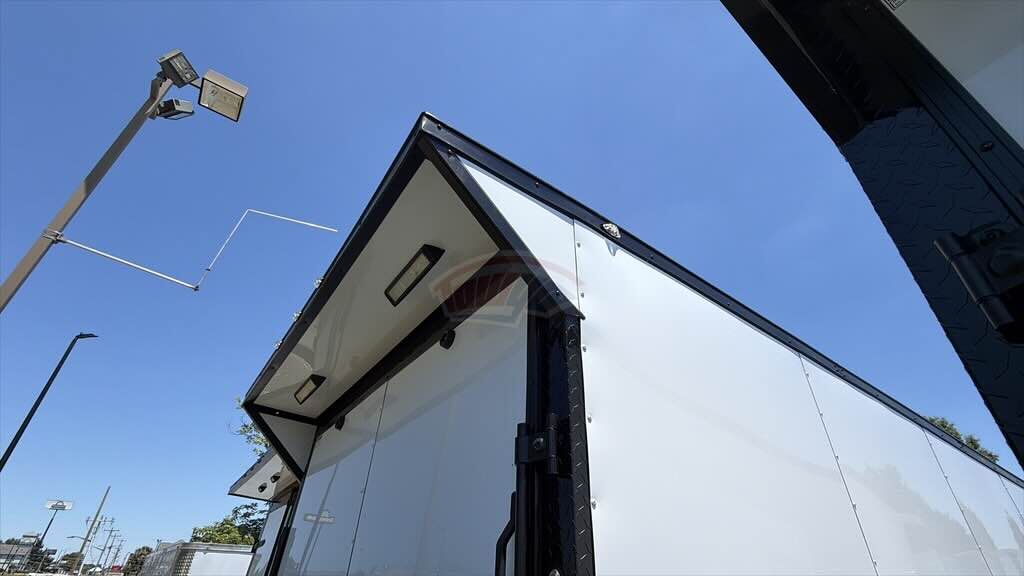 2026 Maximum 7x16 Enclosed Cargo trailer in white, photo 5