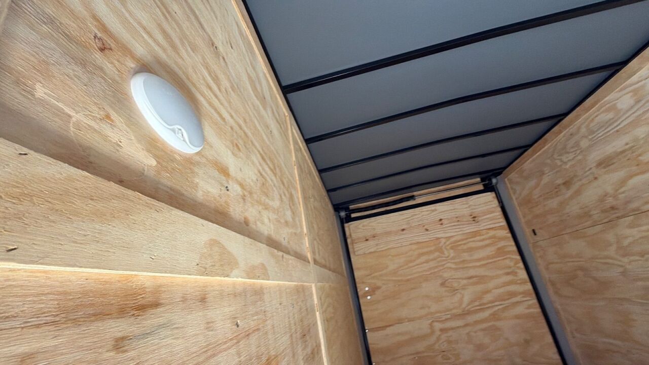 2026 Maximum 7x14 enclosed cargo trailer in white, photo 10