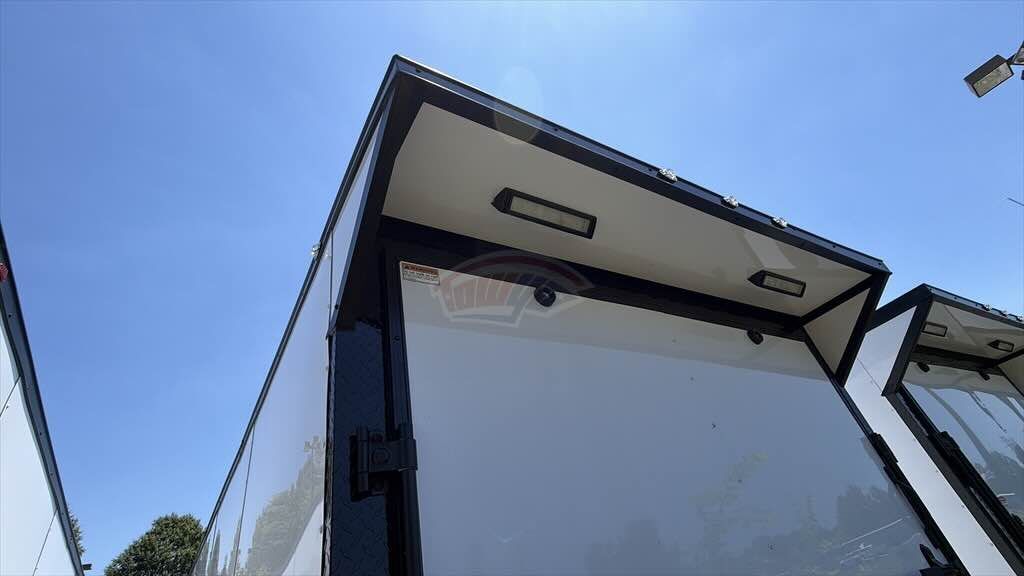 2026 Maximum 7x14 enclosed cargo trailer in white, photo 4