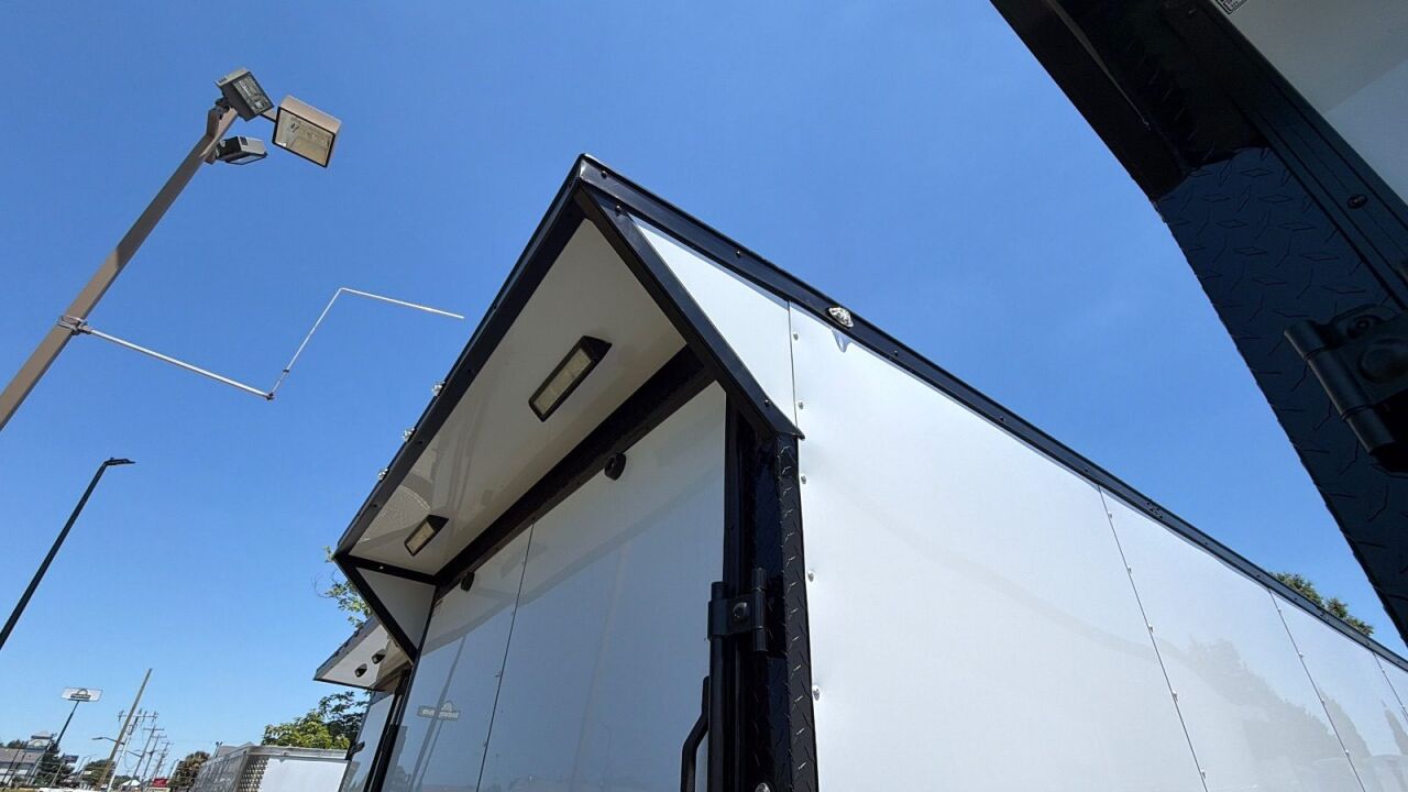 2026 Maximum 7x14 enclosed cargo trailer in white, photo 5
