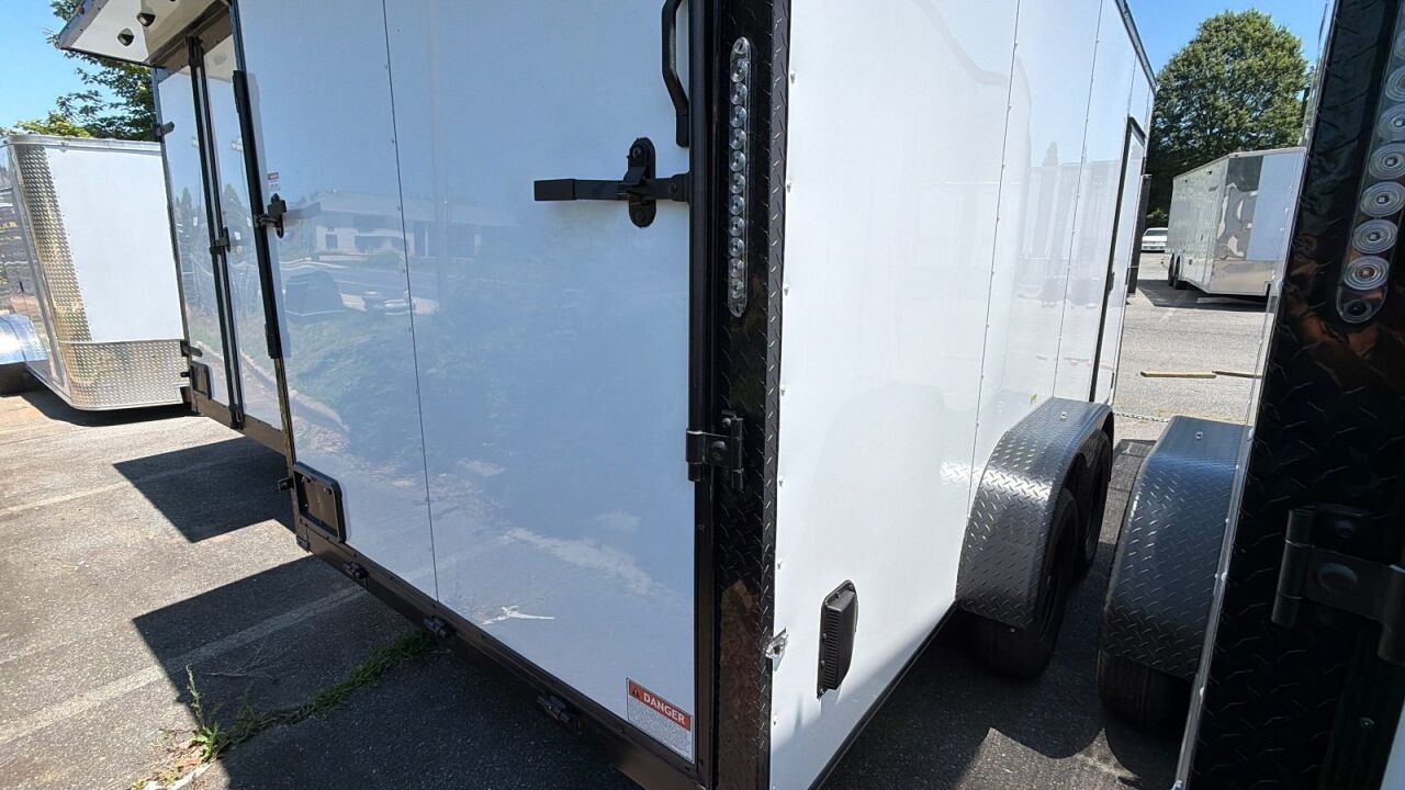 2026 Maximum 7x14 enclosed cargo trailer in white, photo 6
