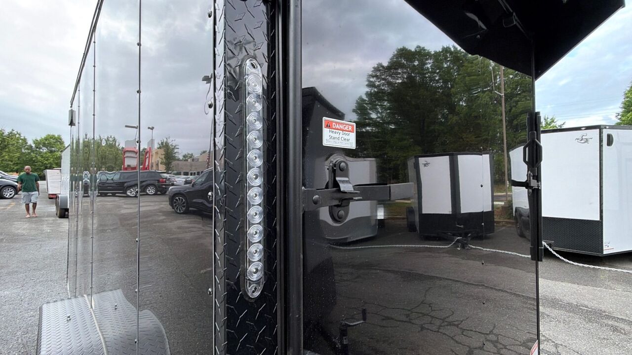2026 Maximum 7x16 enclosed cargo trailer in black, photo 10