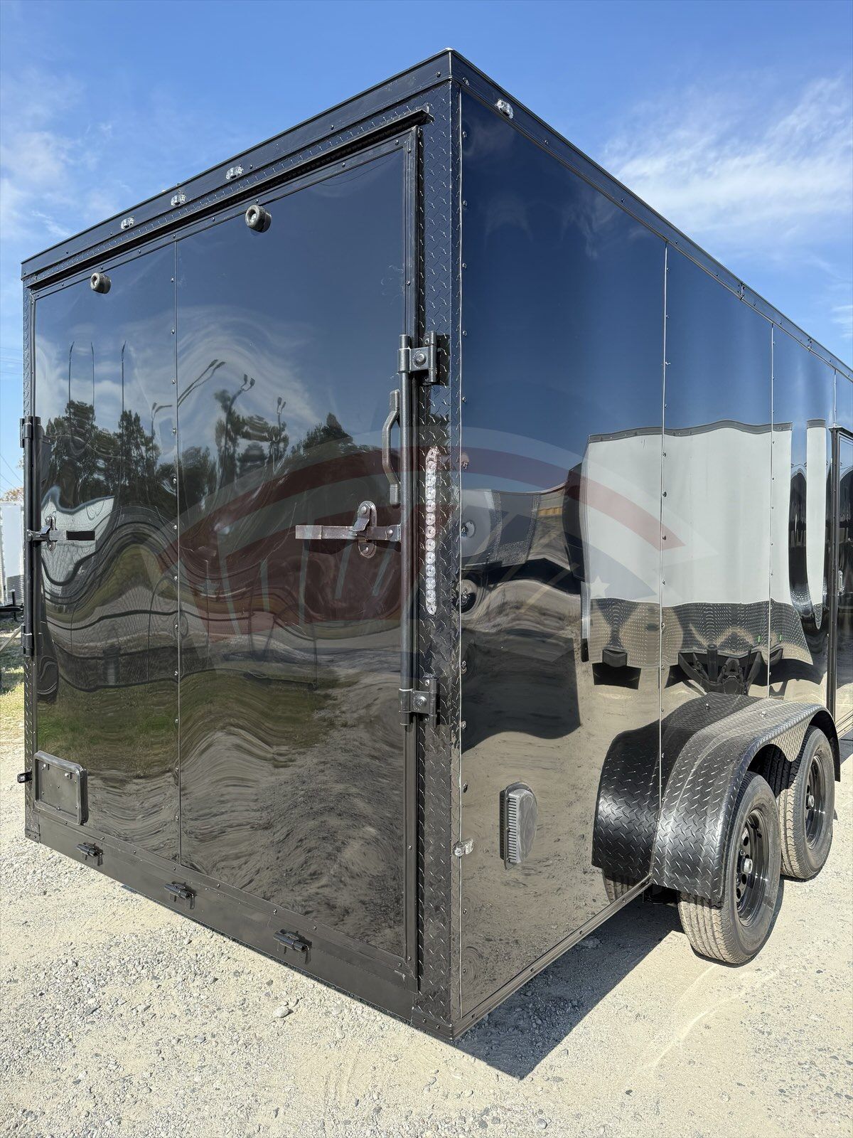 2026 Maximum 7x16 enclosed cargo trailer in black, photo 4