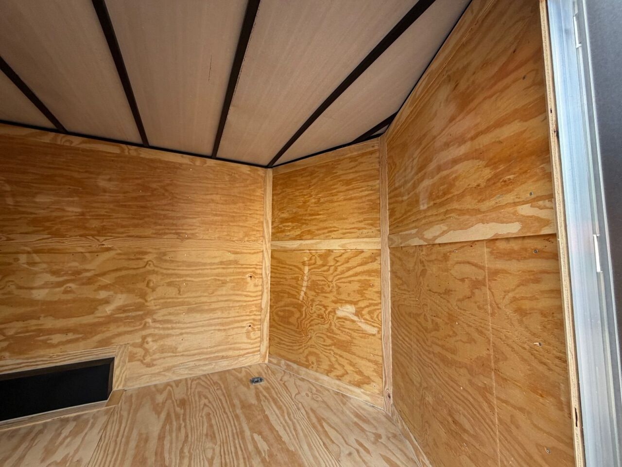 2026 Maximum 8.5x12 enclosed cargo trailer in yellow, photo 4