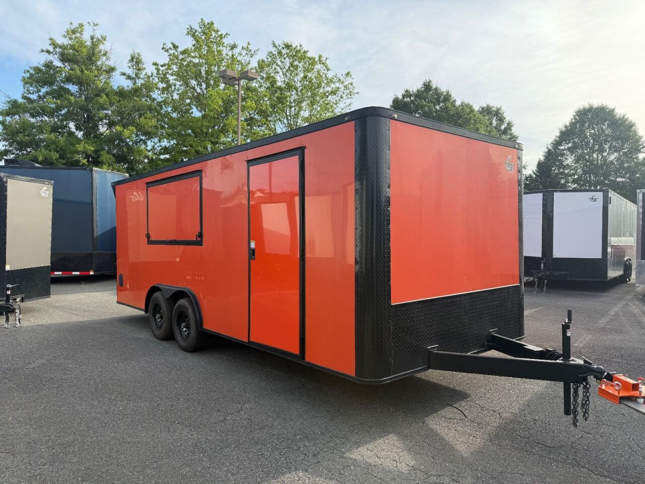 2026 Maximum 8.5x20 concession / food trailer in orange