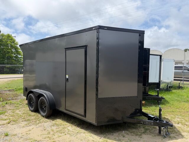 2026 Maximum 7x14 enclosed cargo trailer in charcoal