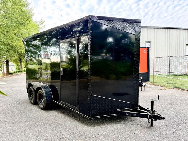 2027 Vision Cargo LLC 7x14 7x14TA enclosed cargo trailer in black