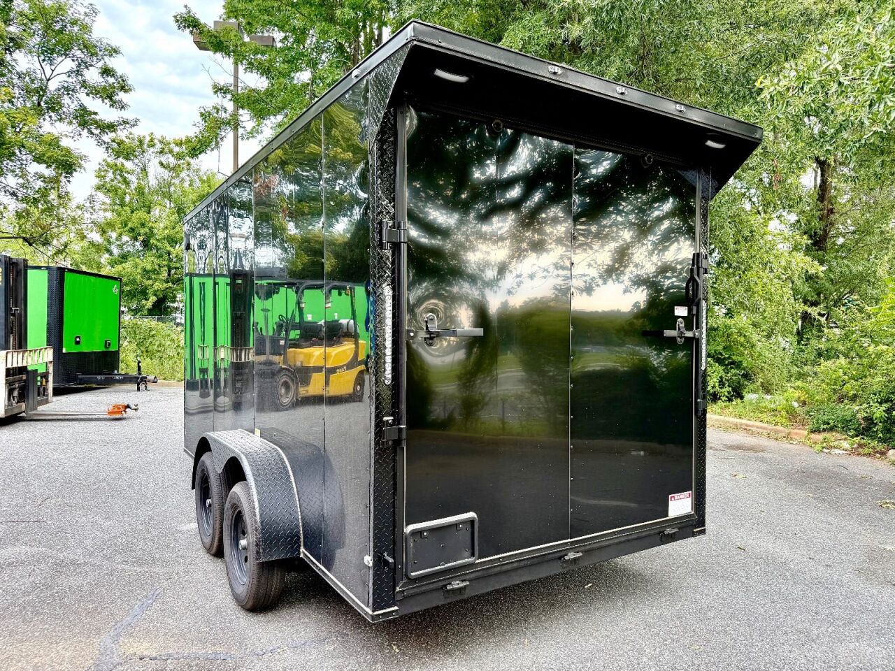 2027 Vision Cargo LLC 7x14 7x14TA enclosed cargo trailer in black, photo 4