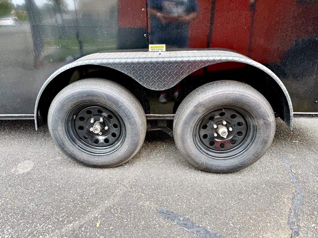 2027 Vision Cargo LLC 7x14 7x14TA enclosed cargo trailer in black, photo 6