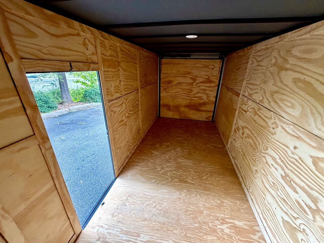 2027 Vision Cargo LLC 7x14 7x14TA enclosed cargo trailer in black, photo 9