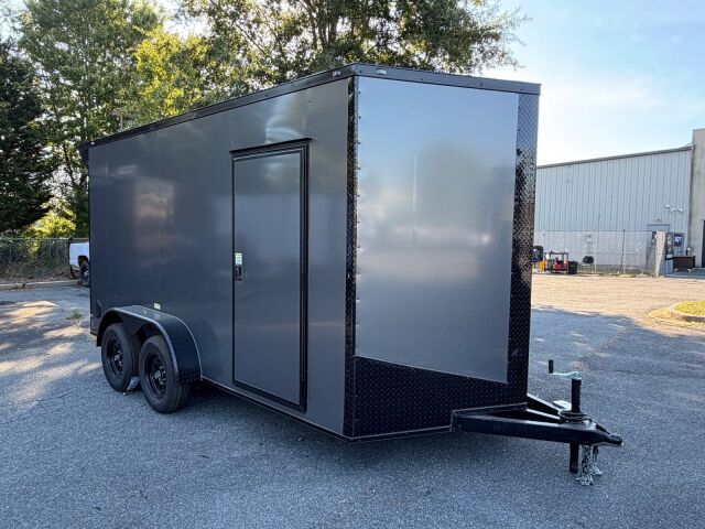 2027 Vision Cargo LLC 7x14 7x14TA enclosed cargo trailer in charcoal