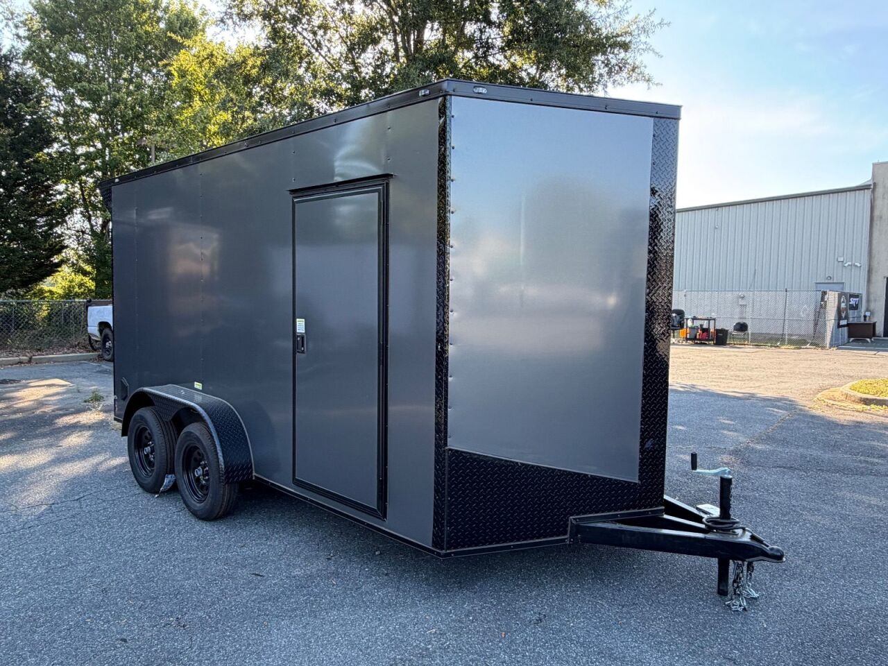 2027 Vision Cargo LLC 7x14 7x14TA enclosed cargo trailer in charcoal