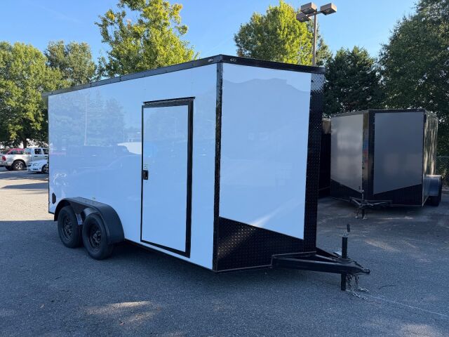 2027 Vision Cargo LLC 7x14 7x14TA enclosed cargo trailer in white