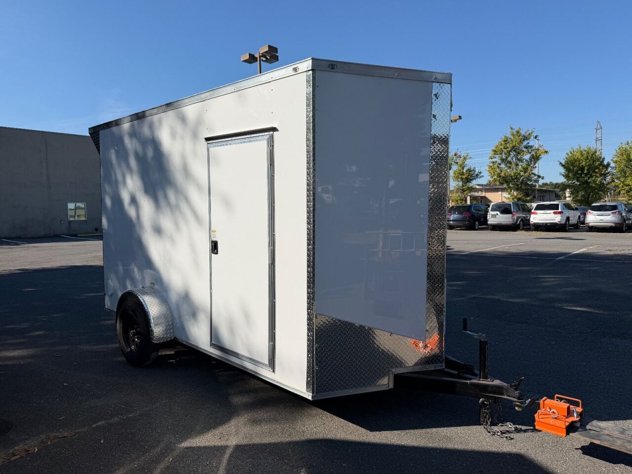 2027 Vision Cargo LLC 6x12 enclosed cargo trailer in white