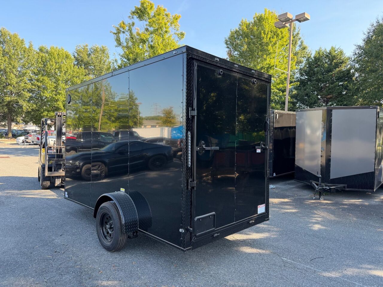 2027 Vision Cargo LLC 6x12 enclosed cargo trailer in black, photo 3