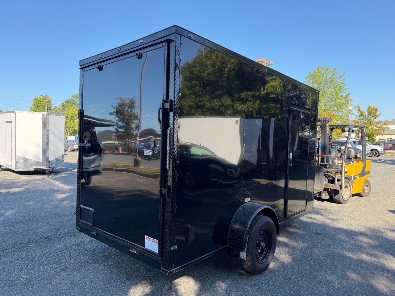 2027 Vision Cargo LLC 6x12 enclosed cargo trailer in black, photo 2