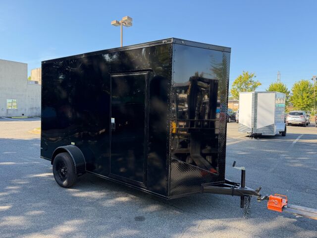2027 Vision Cargo LLC 6x12 enclosed cargo trailer in black