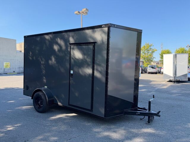 2027 Vision Cargo LLC 6x12 enclosed cargo trailer in charcoal