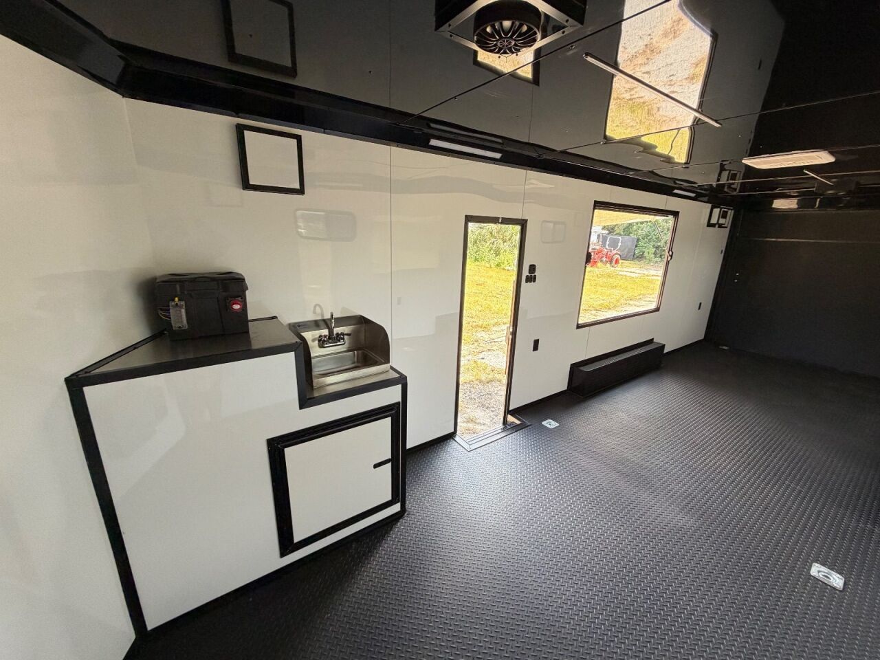2026 Hook & Line 8.5x24 race car trailer in black, photo 7