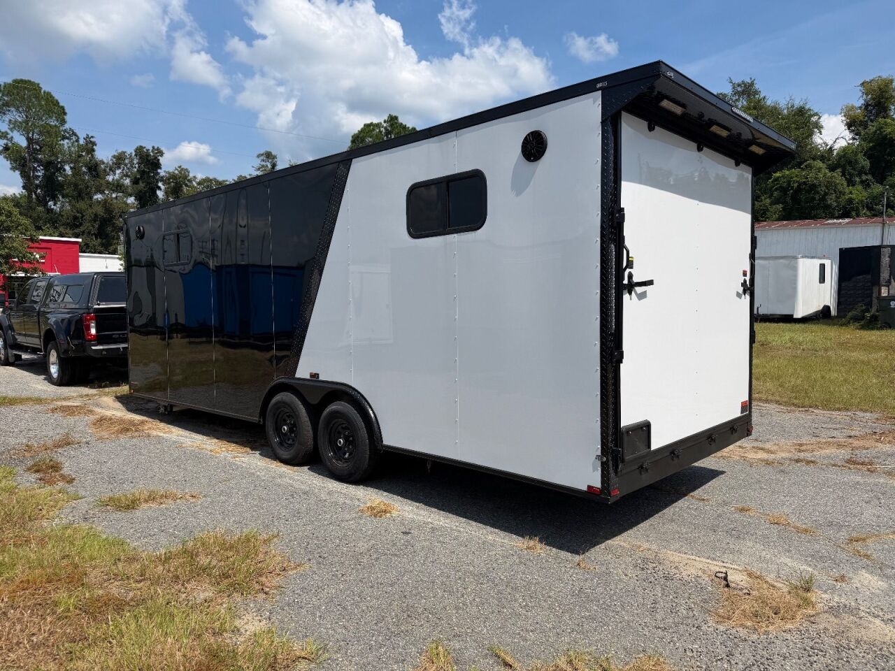 2026 Hook & Line 8.5x24 race car trailer in black, photo 4