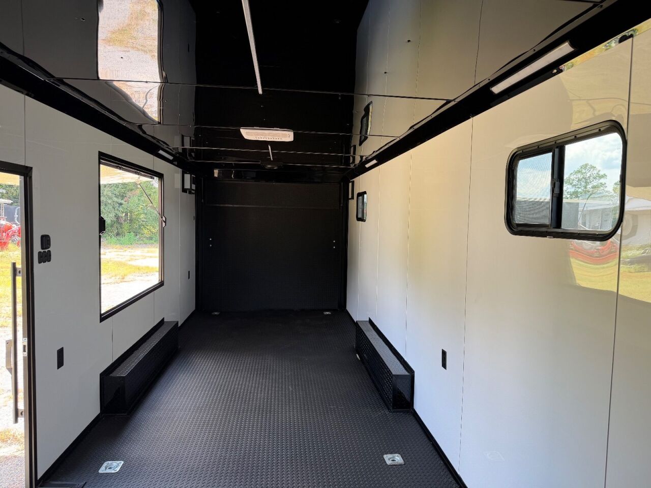2026 Hook & Line 8.5x24 race car trailer in black, photo 6