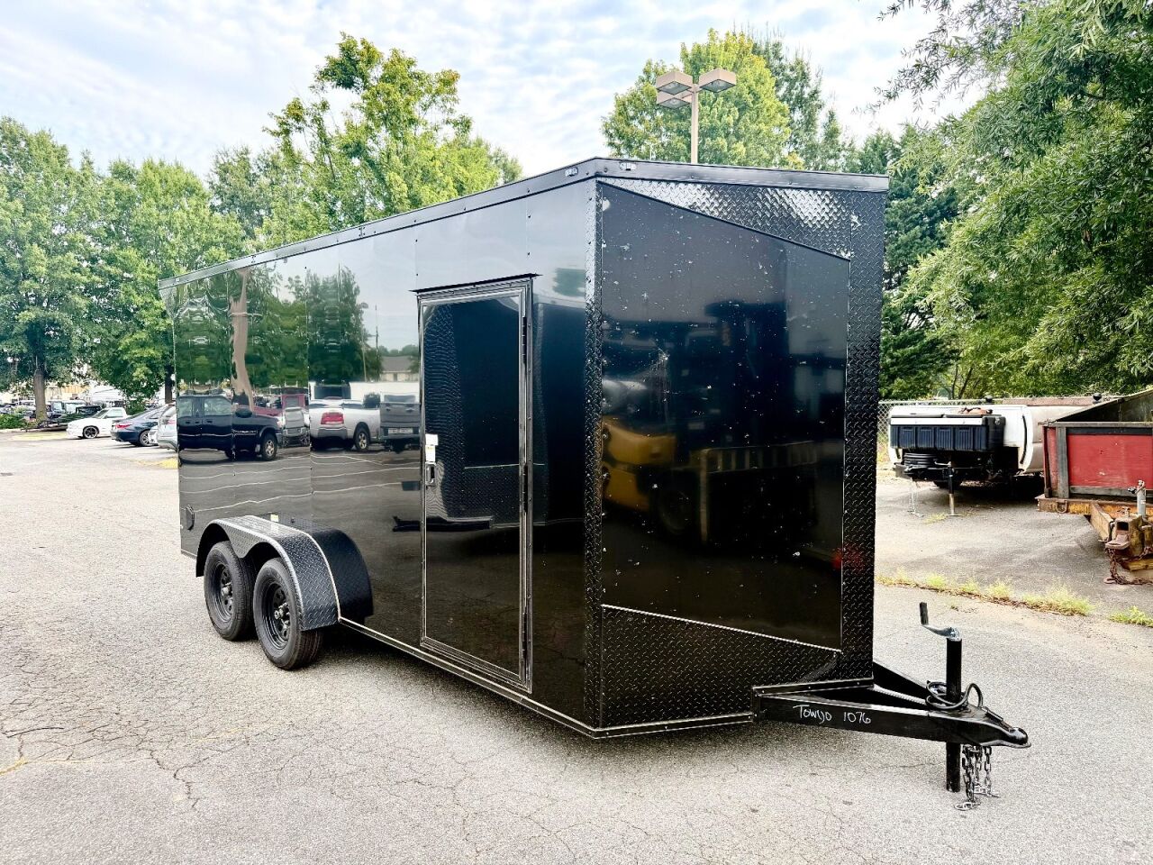 2027 Vision Cargo LLC 7x16 enclosed cargo trailer in white