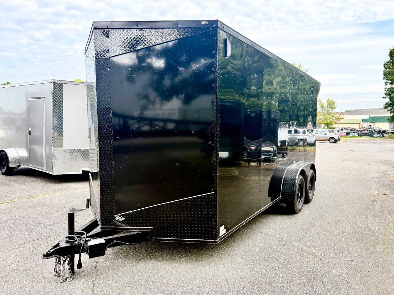 2027 Vision Cargo LLC 7x16 enclosed cargo trailer in white, photo 3