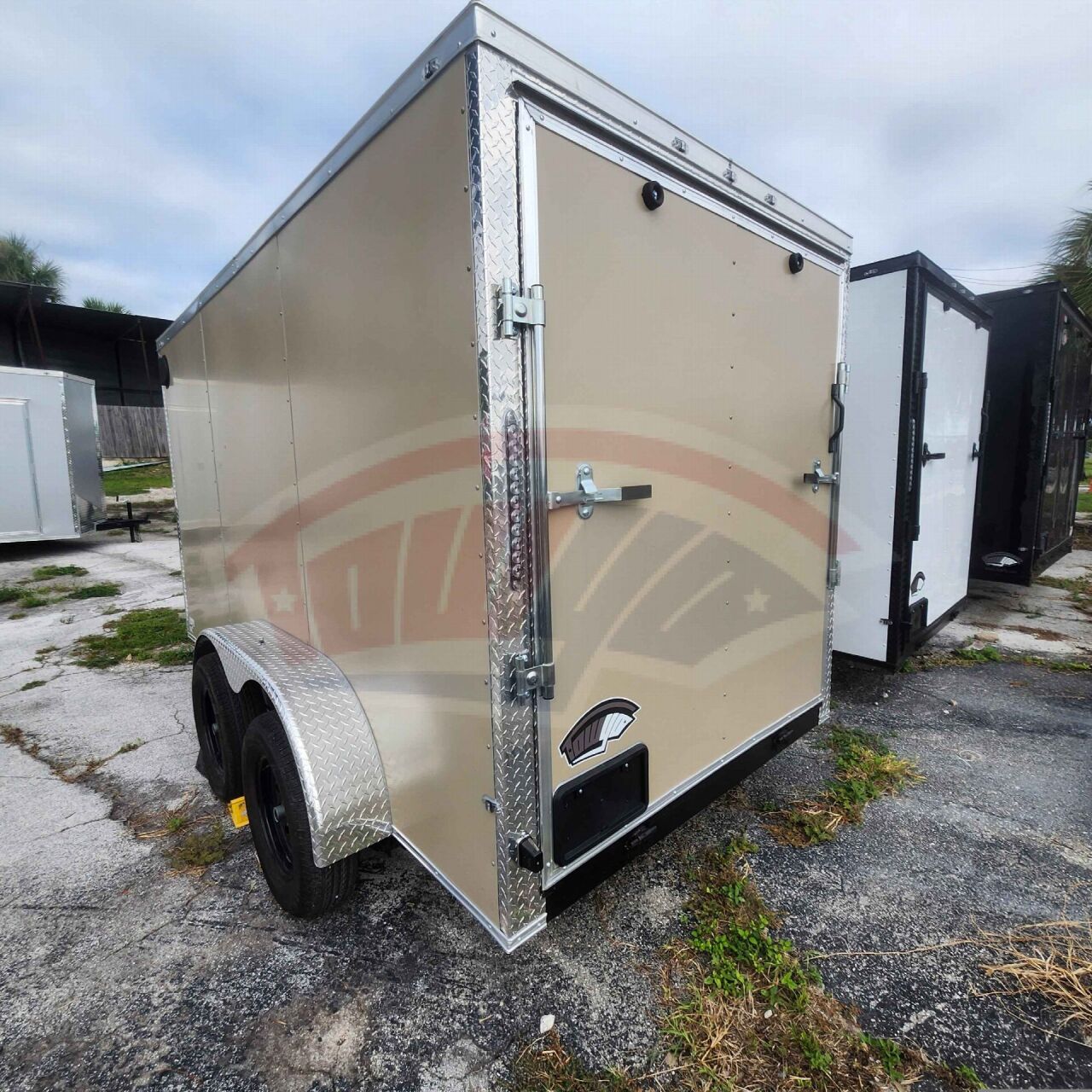 2026 Maximum 6x12 Tandem Axle enclosed cargo trailer in desert tan, photo 4