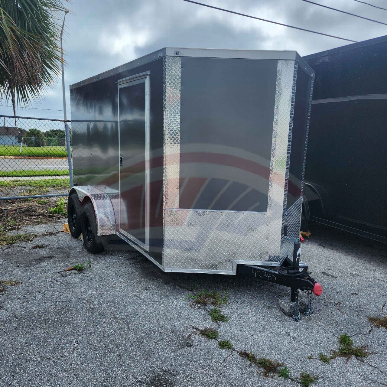 2026 Maximum 6x12 Tandem Axle enclosed cargo trailer in charcoal, photo 3