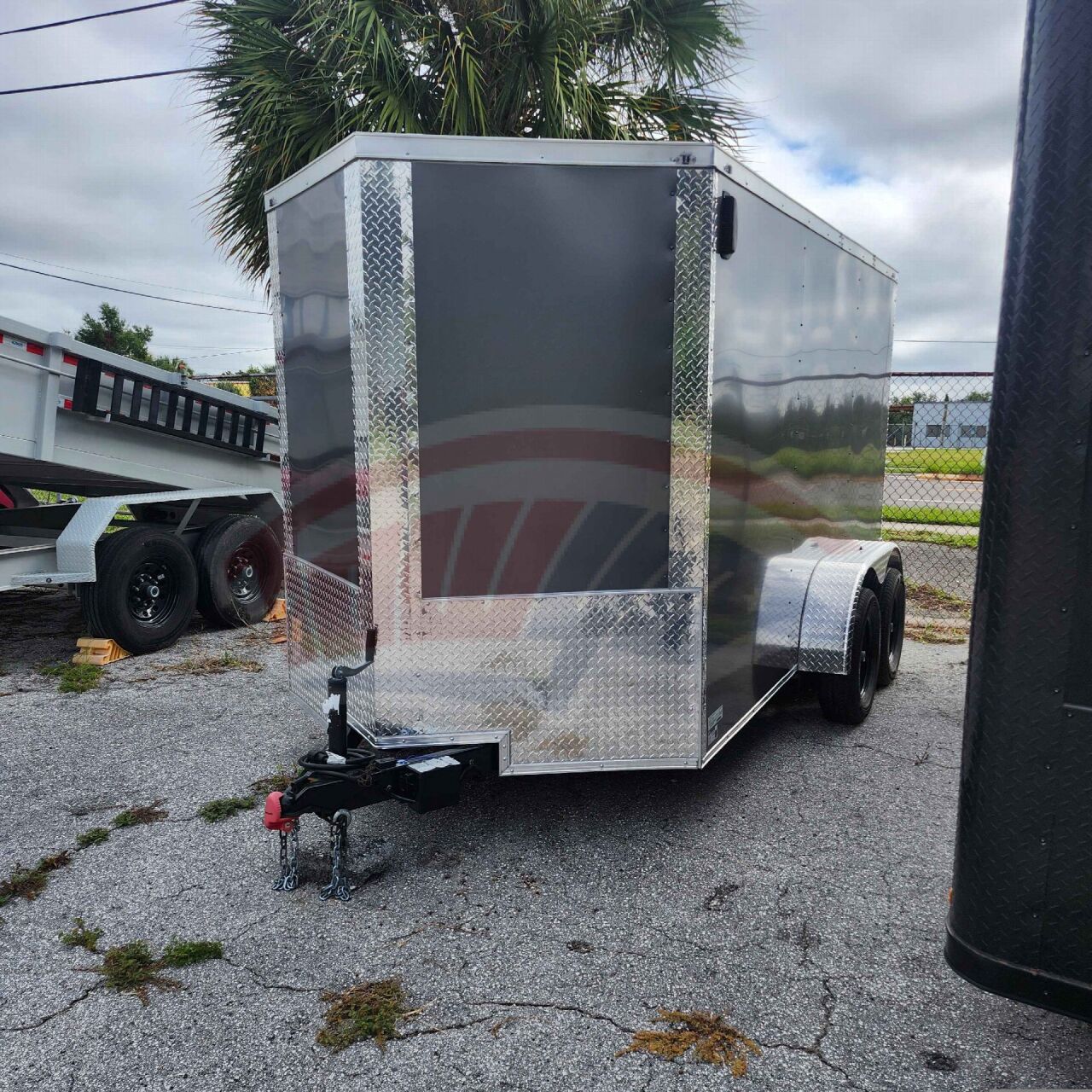2026 Maximum 6x12 Tandem Axle enclosed cargo trailer in charcoal, photo 2