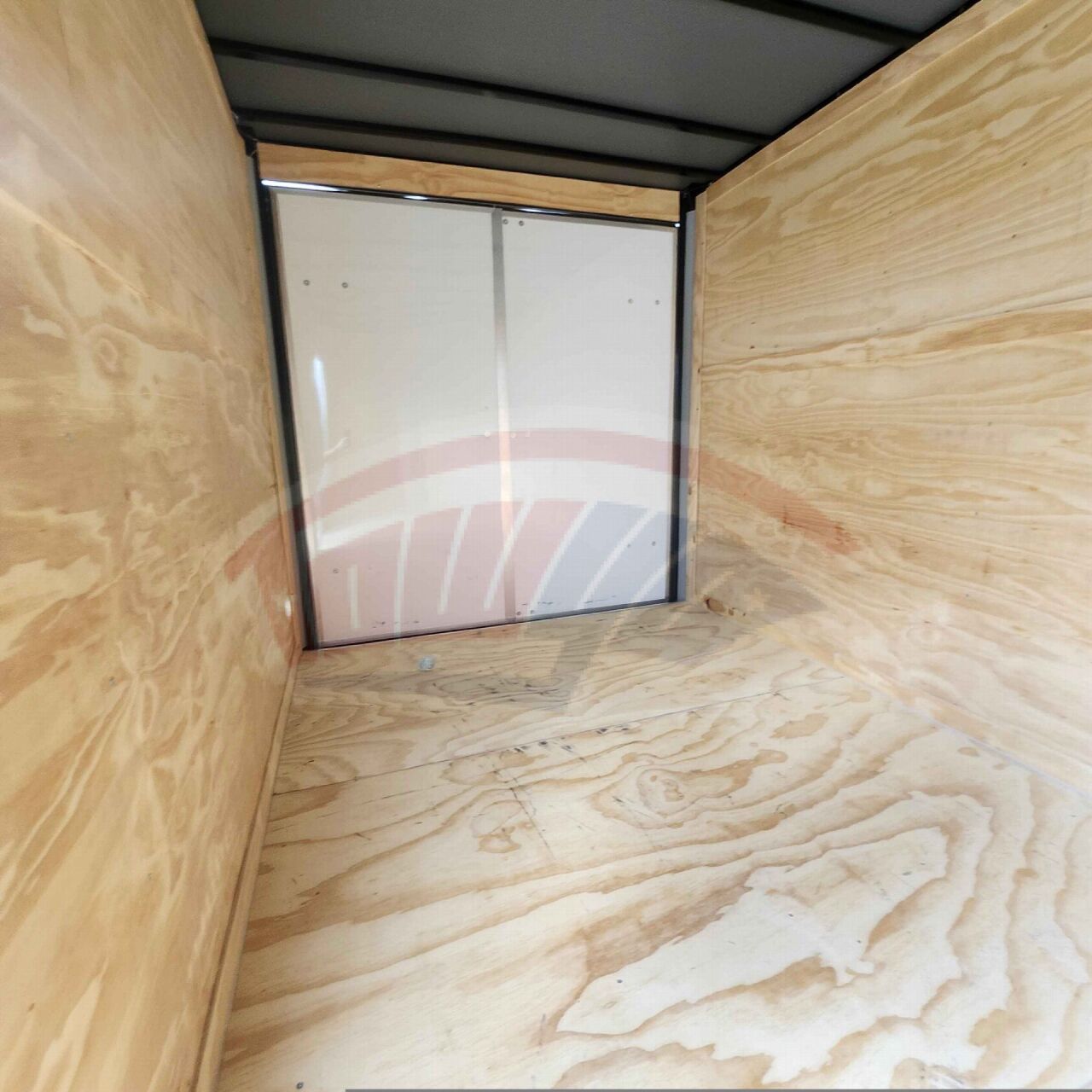 2026 J&C 7x12 Single Axle enclosed cargo trailer in white, photo 5