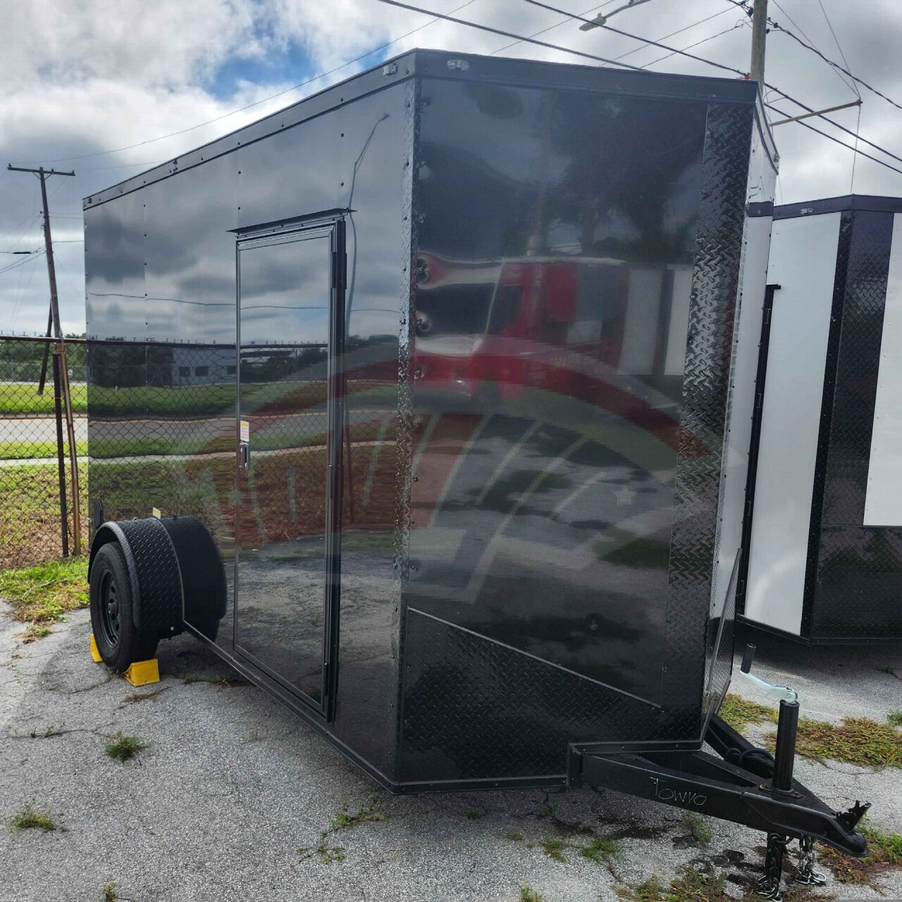 2026 Vision Cargo LLC 6x12 Single Axle enclosed cargo trailer in black, photo 3