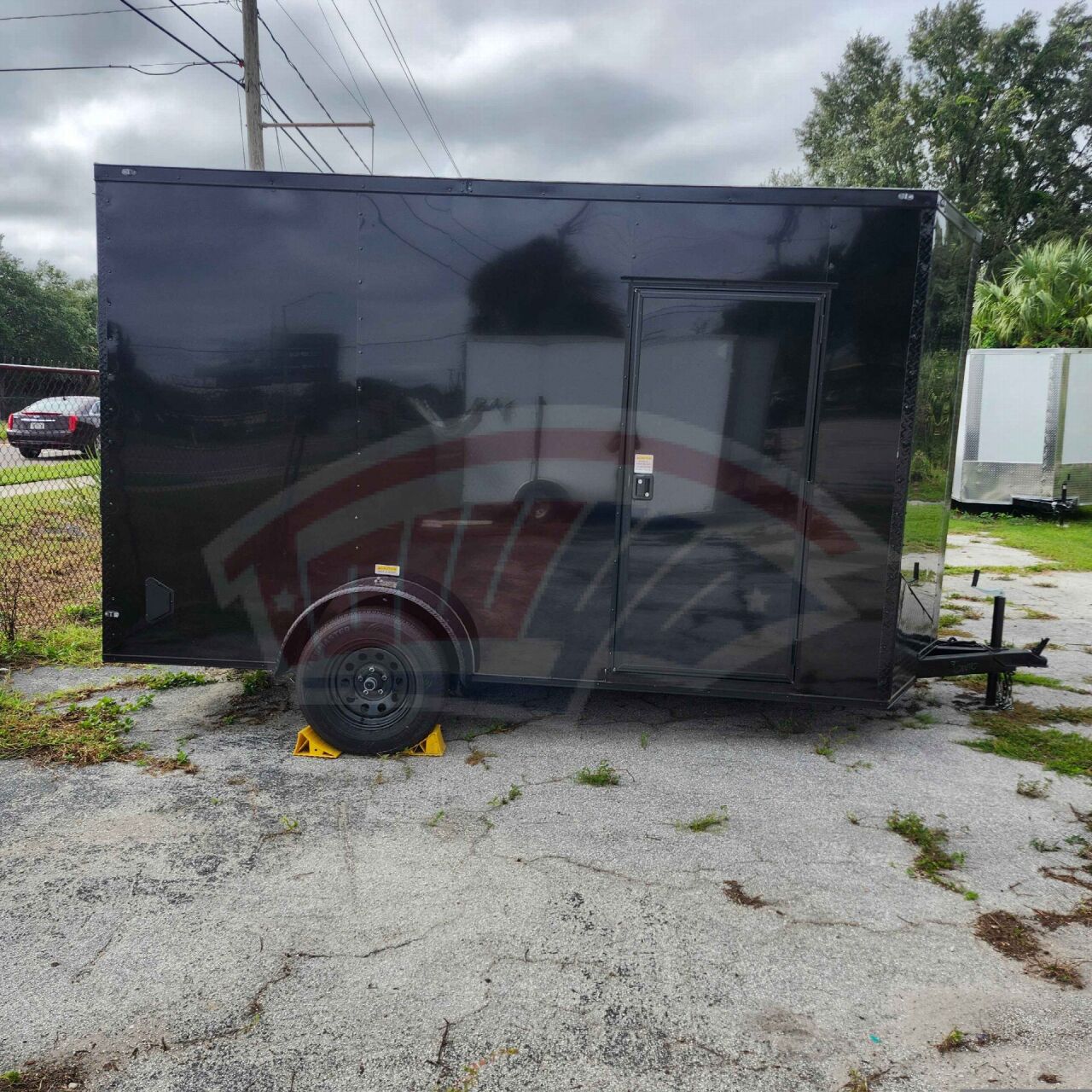 2026 Vision Cargo LLC 6x12 Single Axle enclosed cargo trailer in black, photo 4