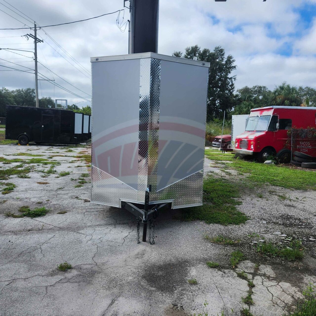 2026 Vision Cargo LLC 6x12 Single Axle enclosed cargo trailer in charcoal