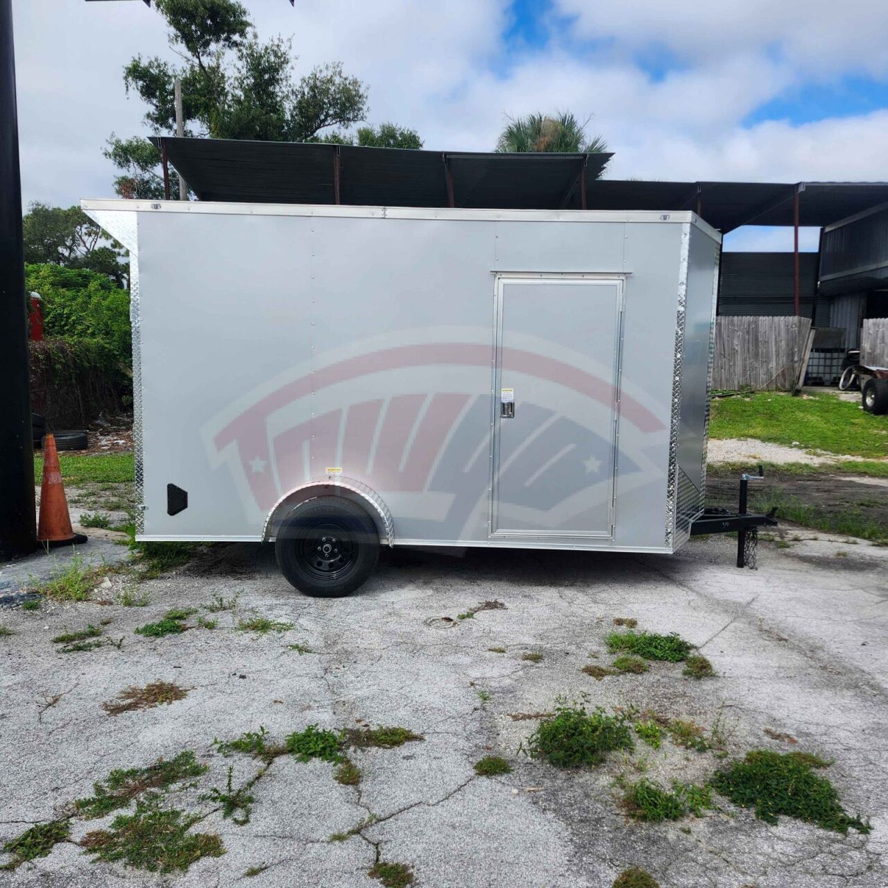 2026 Vision Cargo LLC 6x12 Single Axle enclosed cargo trailer in charcoal, photo 4