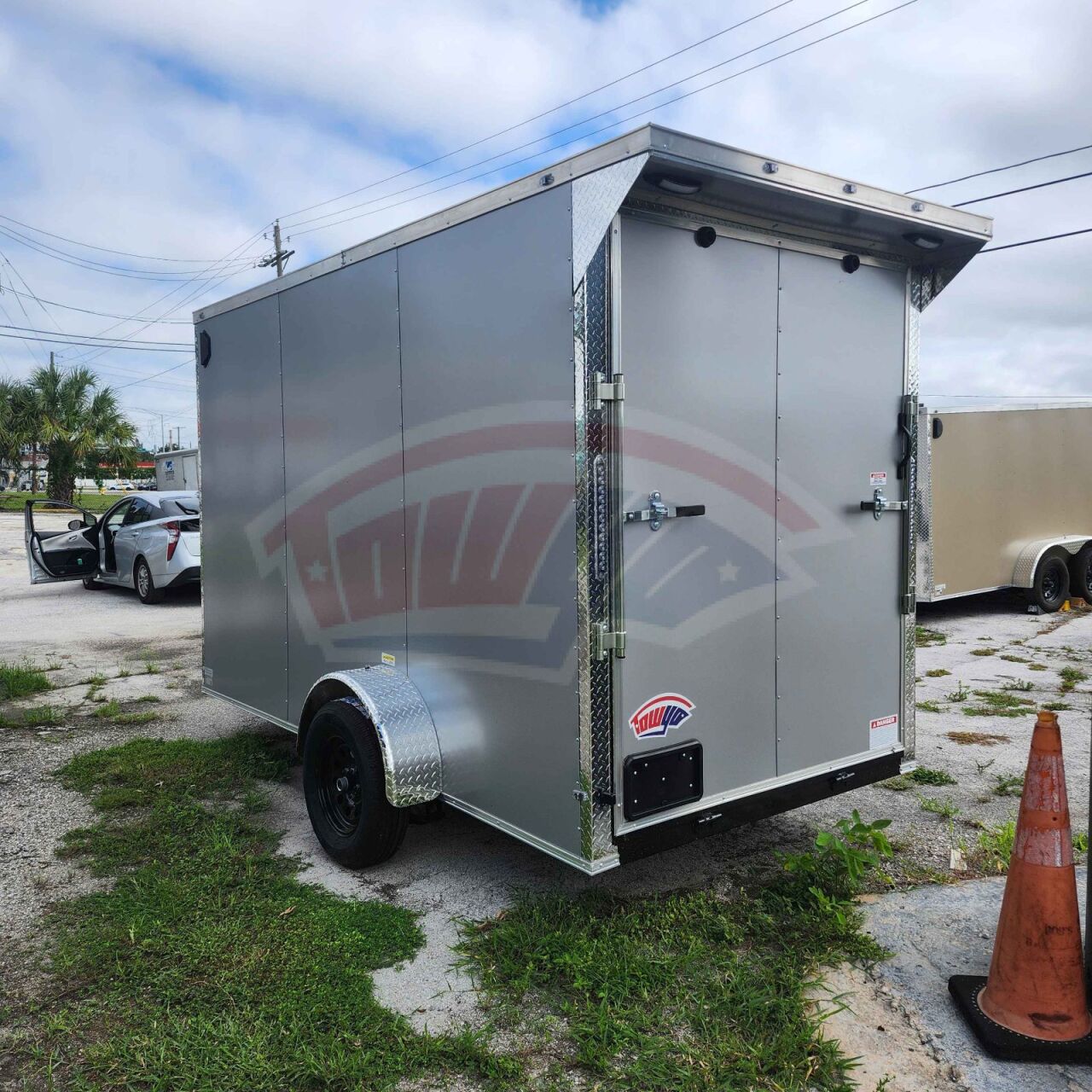 2026 Vision Cargo LLC 6x12 Single Axle enclosed cargo trailer in charcoal, photo 6