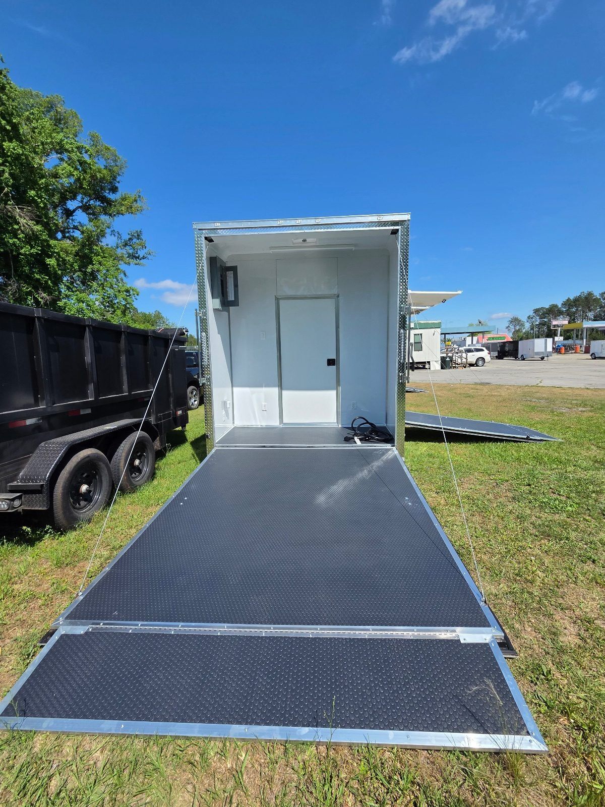 2025 Douglas Trailers Inc 8.5x34 concession / food trailer in white, photo 4