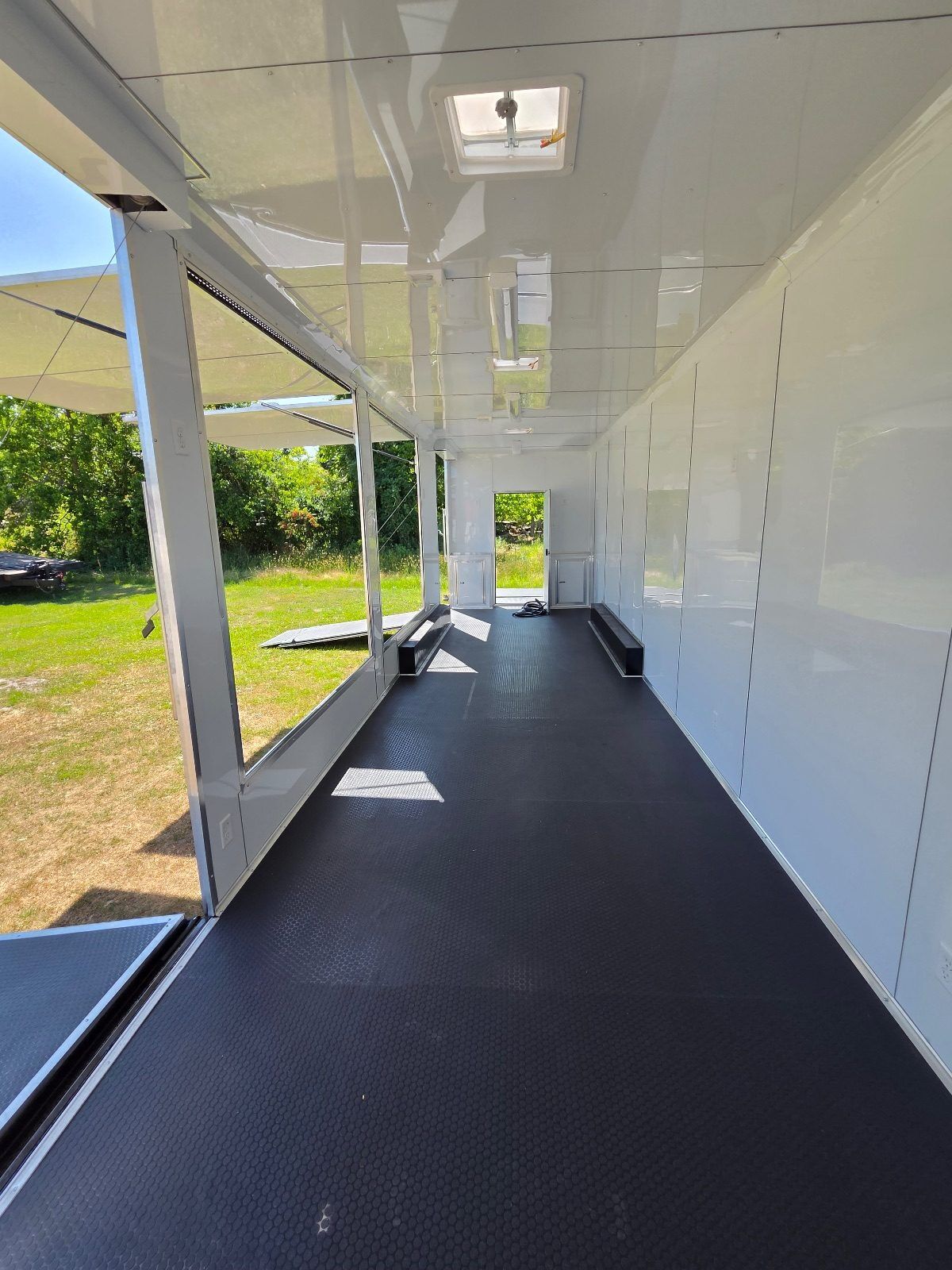 2025 Douglas Trailers Inc 8.5x34 concession / food trailer in white, photo 2