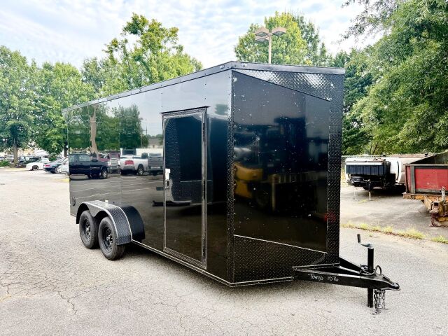 2027 Vision Cargo LLC 7x16 enclosed cargo trailer in black