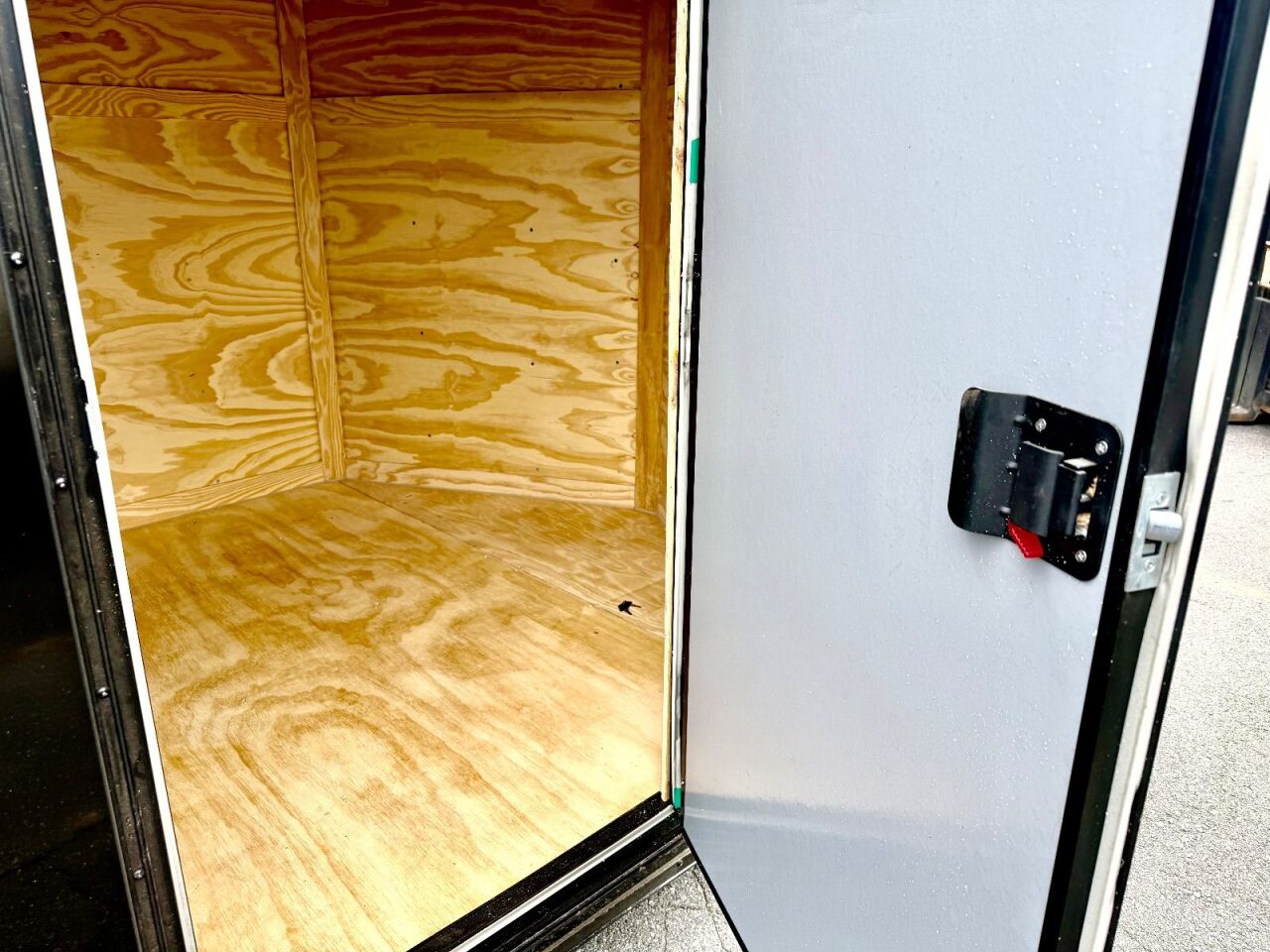 2027 Vision Cargo LLC 7x16 enclosed cargo trailer in black, photo 9