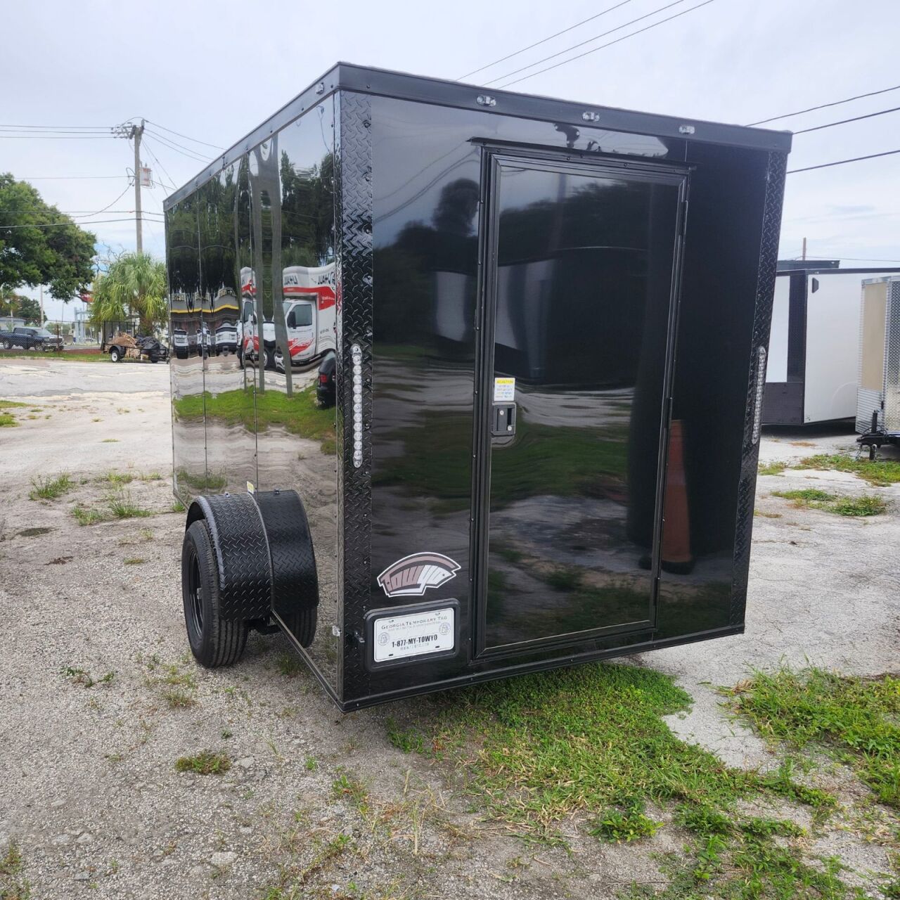 2027 Vision Cargo LLC 6x12 concession / food trailer in black, photo 3