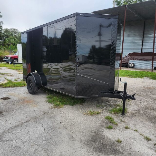 2027 Vision Cargo LLC 6x12 concession / food trailer in black