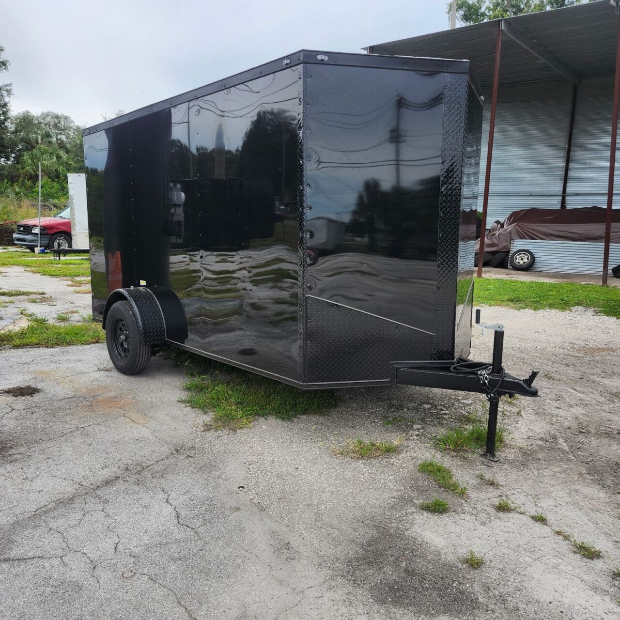 2027 Vision Cargo LLC 6x12 concession / food trailer in black