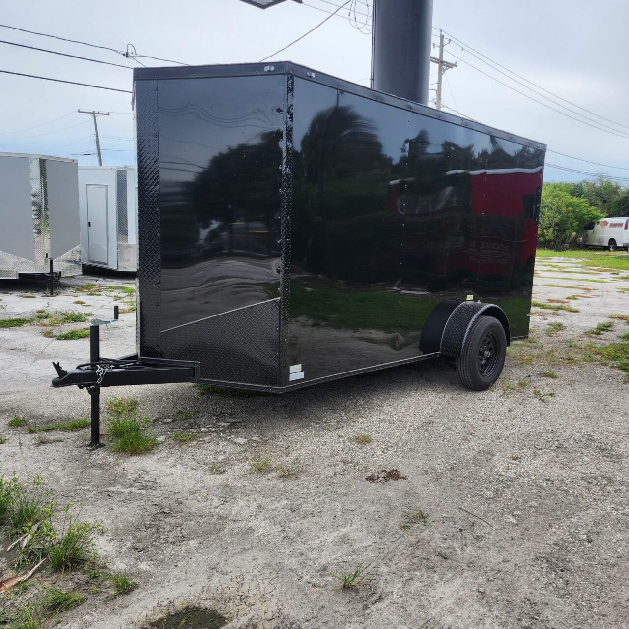 2027 Vision Cargo LLC 6x12 concession / food trailer in black, photo 2