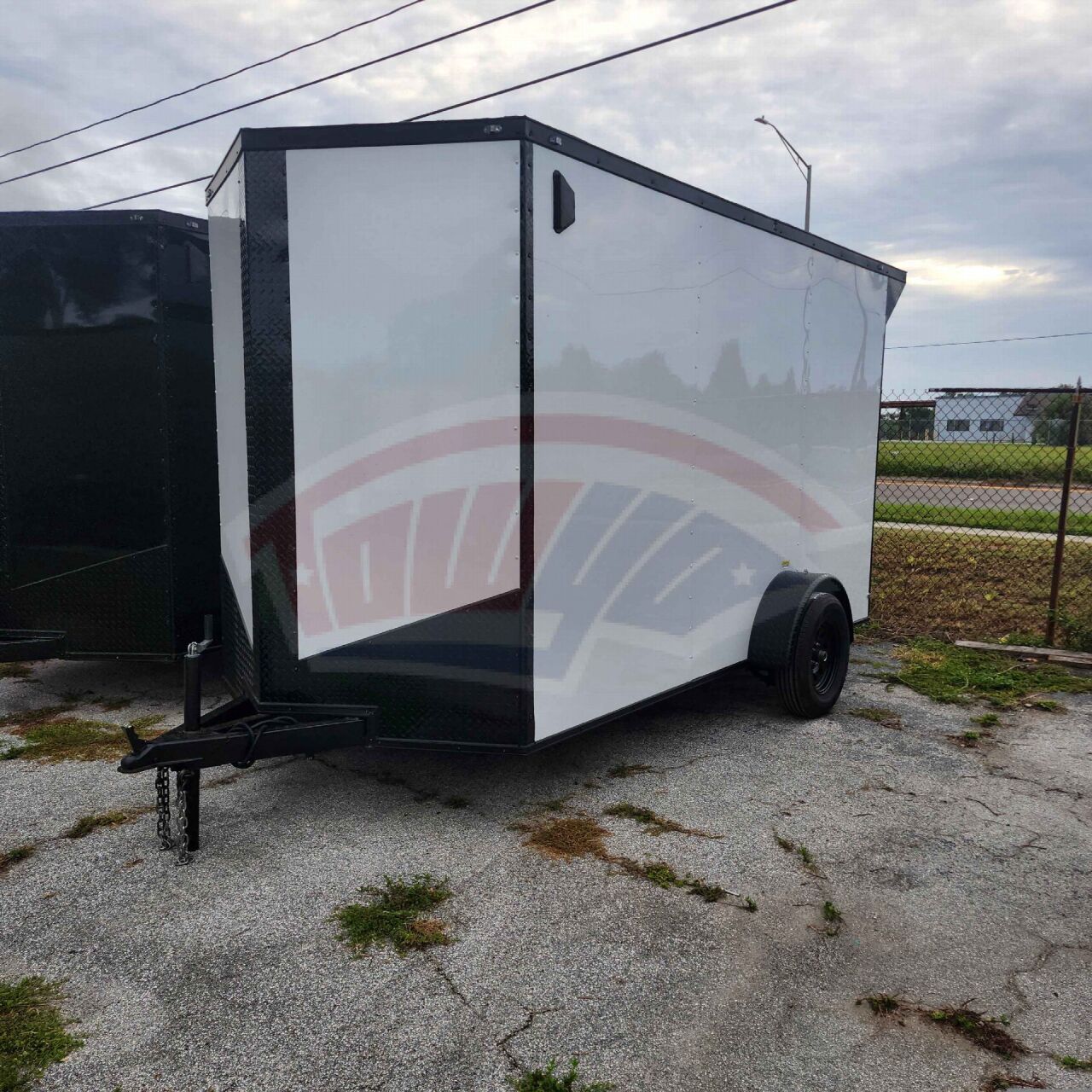 2027 Vision Cargo LLC 6x12 Single Axle enclosed cargo trailer in white, photo 2