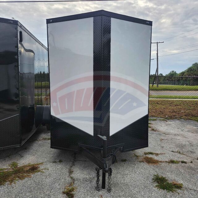 2027 Vision Cargo LLC 6x12 Single Axle enclosed cargo trailer in white