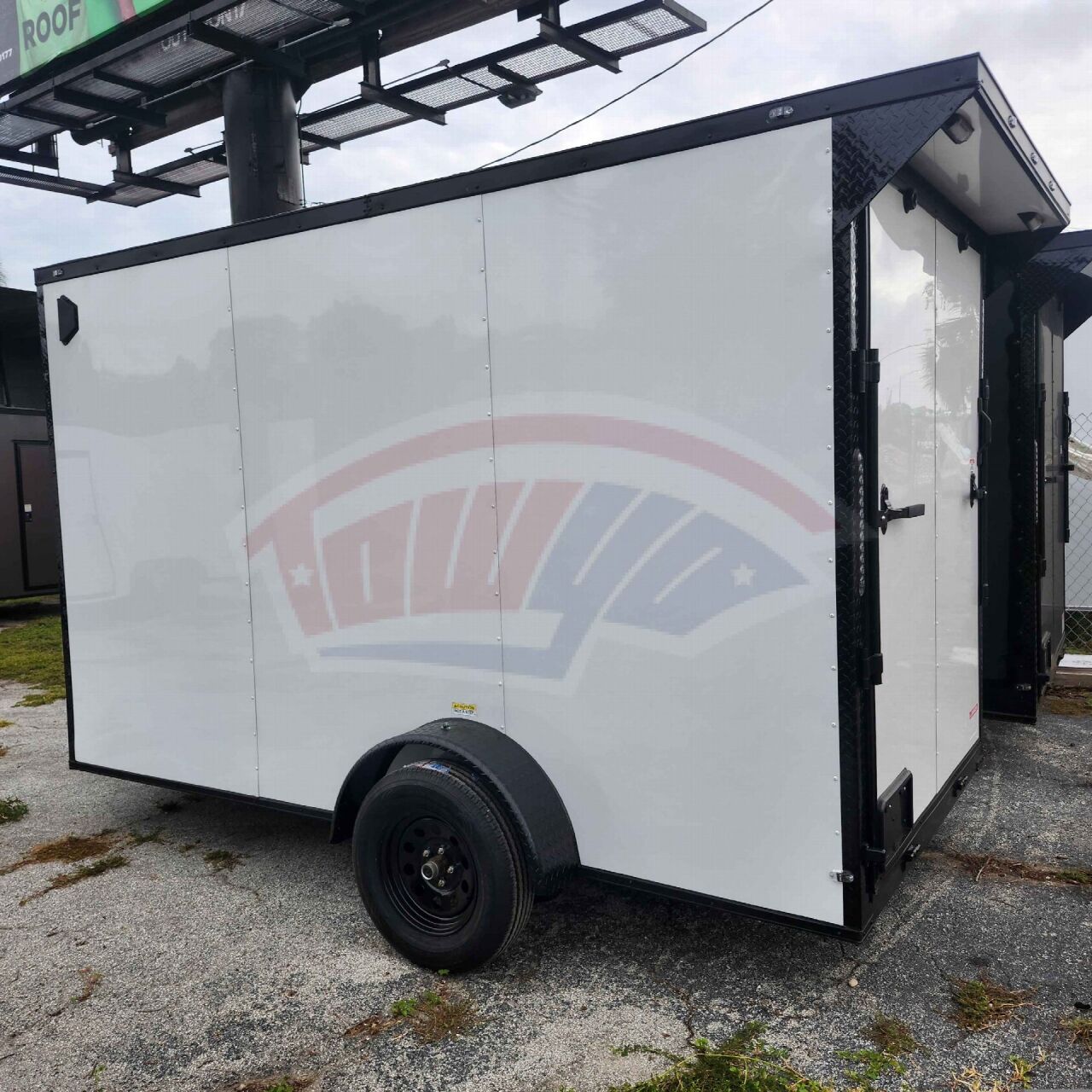 2027 Vision Cargo LLC 6x12 Single Axle enclosed cargo trailer in white, photo 5