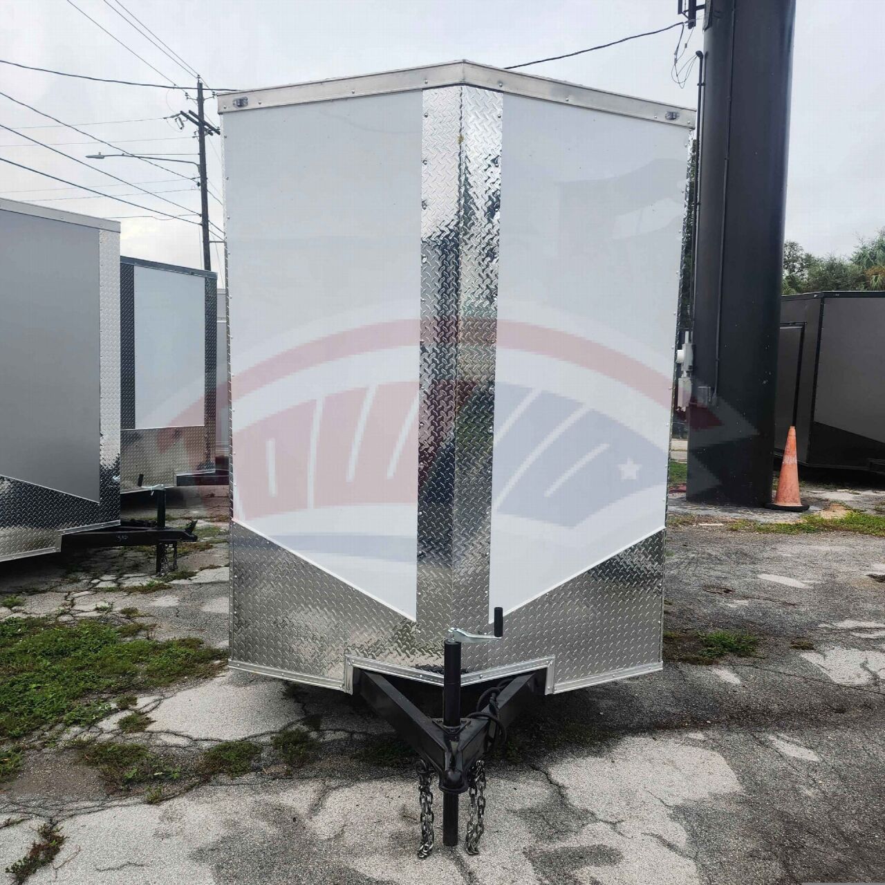2027 Vision Cargo LLC 6x12 Single Axle enclosed cargo trailer in white, photo 2