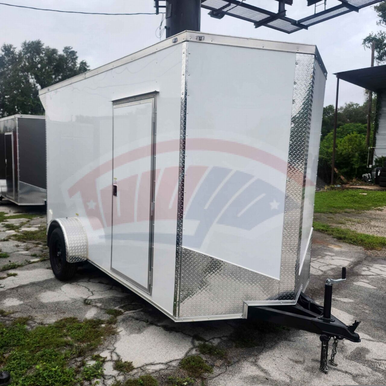 2027 Vision Cargo LLC 6x12 Single Axle enclosed cargo trailer in white