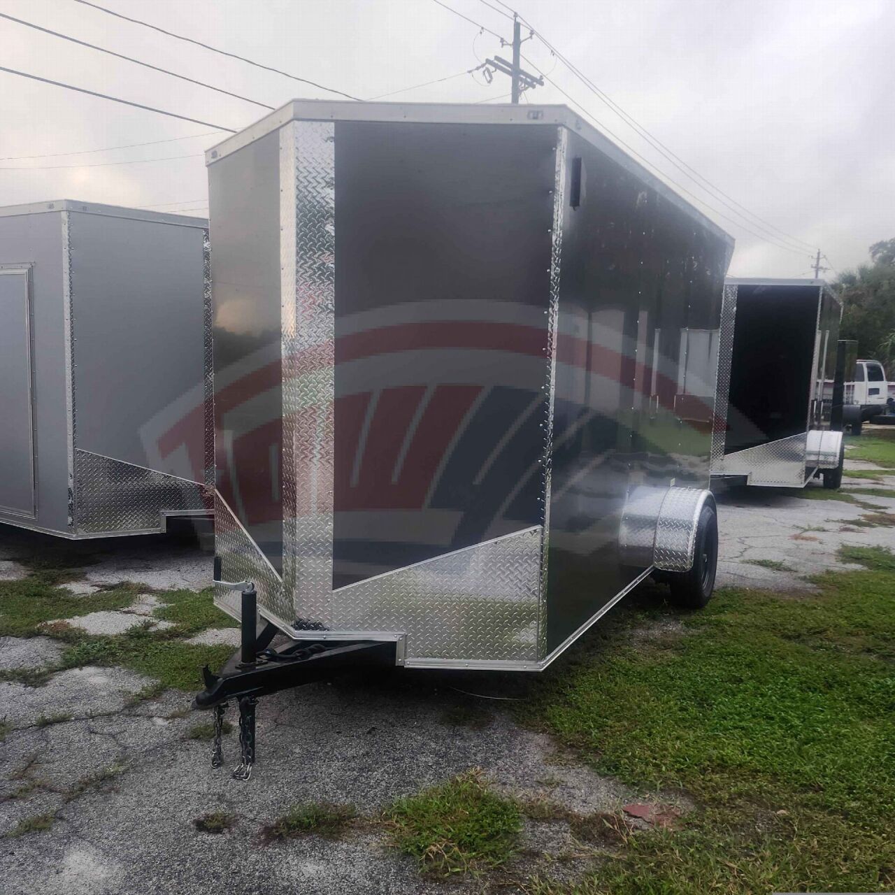 2027 Vision Cargo LLC 6x12 Single Axle enclosed cargo trailer in charcoal, photo 3